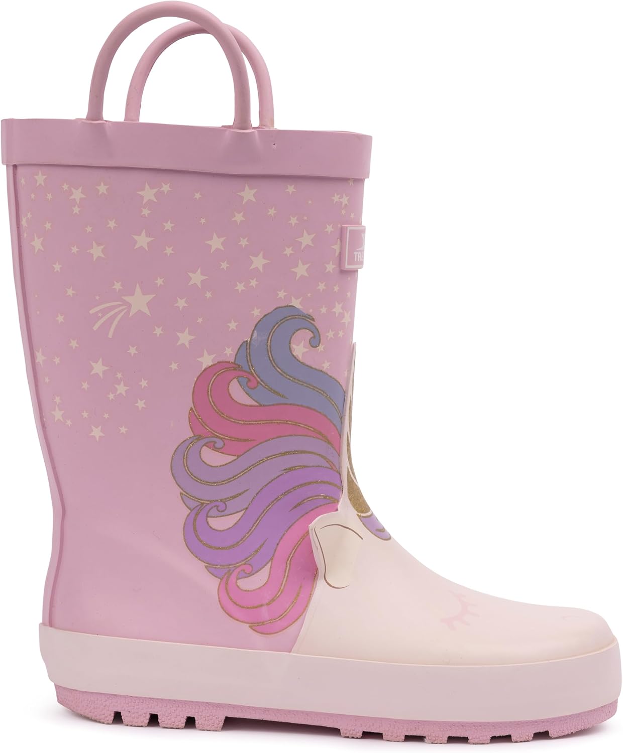Trespass Unisex Kids Welly Boot Rain Shoe Pull-On Handles Character