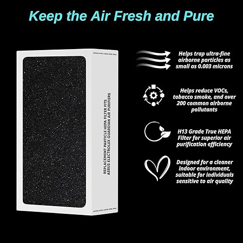 Miniatura 6 de Filtro HEPA de repuesto con TiO2 para mejorar la calidad del aire, compatible con purificadores de aire Aerus Electrolux Guardian Series