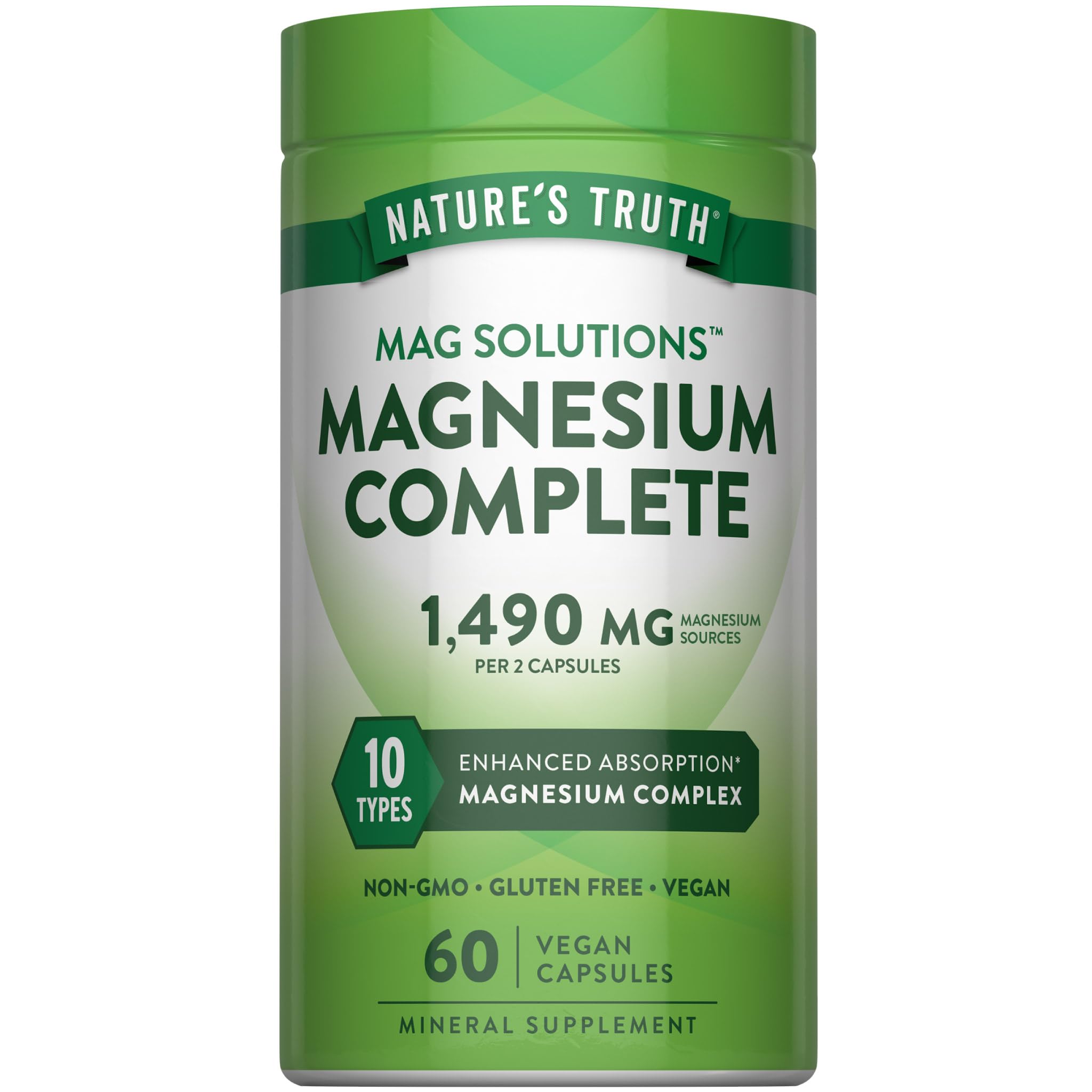 Nature's Truth Complete Magnesium Complex for Adults | 60 Capsules
