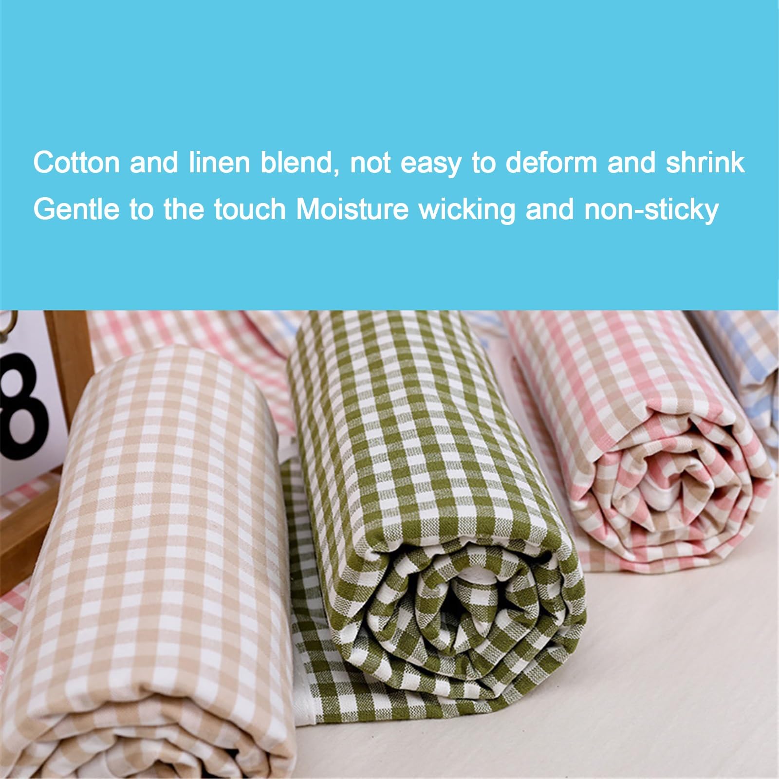 Verano Sensación Fresca Empapadores Cama Adultos Lavables, Algodón Gran Absorbencia Protector Cama Reutilizables Empapador Protector de Cama(Verde,180 * 200)