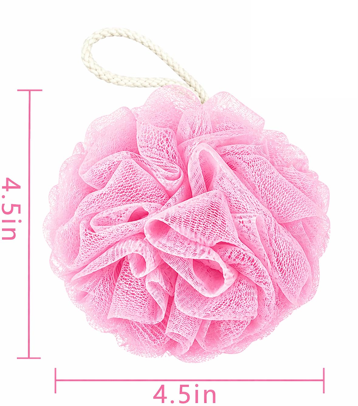 XOPY 2-in-1 Bathing Belt & Loofah Combo for Men & Women | Silicone Back Scrubber with Double-Sided Exfoliating Design | Long Handle Body Scrubber with Mesh Bath Pouf for Deep Cleansing & Rich Foam 4