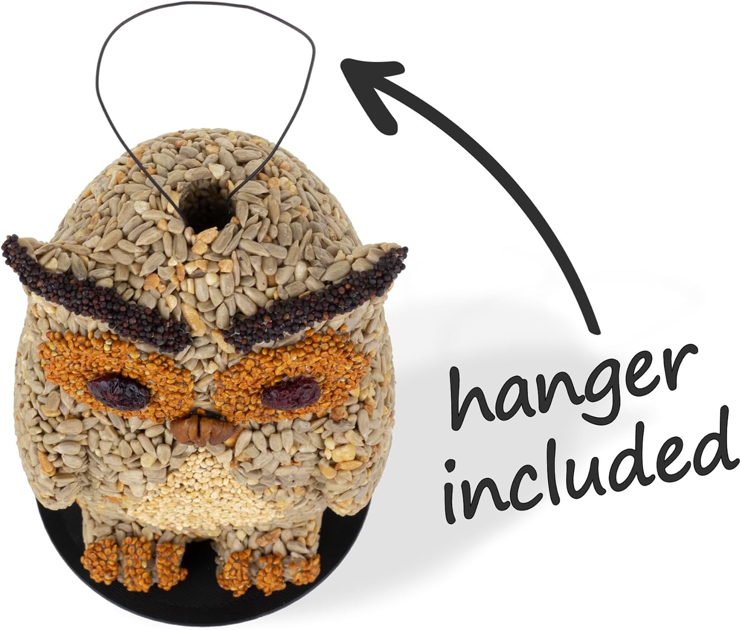 Handmade Owl Bird Feeder – 100% Edible - Gift for Bird Lovers and Watchers.
