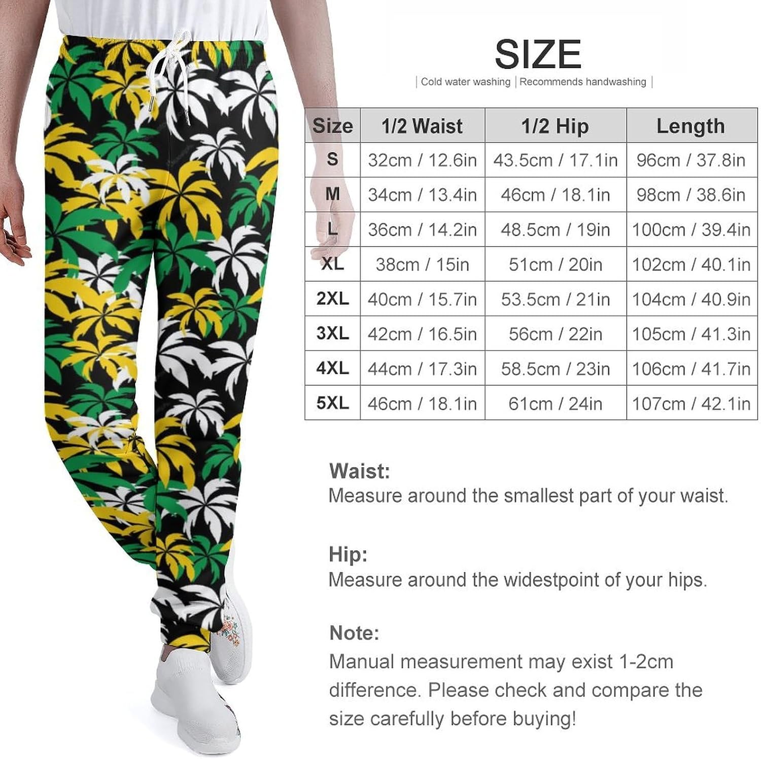 Palm Trees in Jamaica Men's Sweatpants Novelty Jogging Pants Sports Running Bottoms Trousers Women