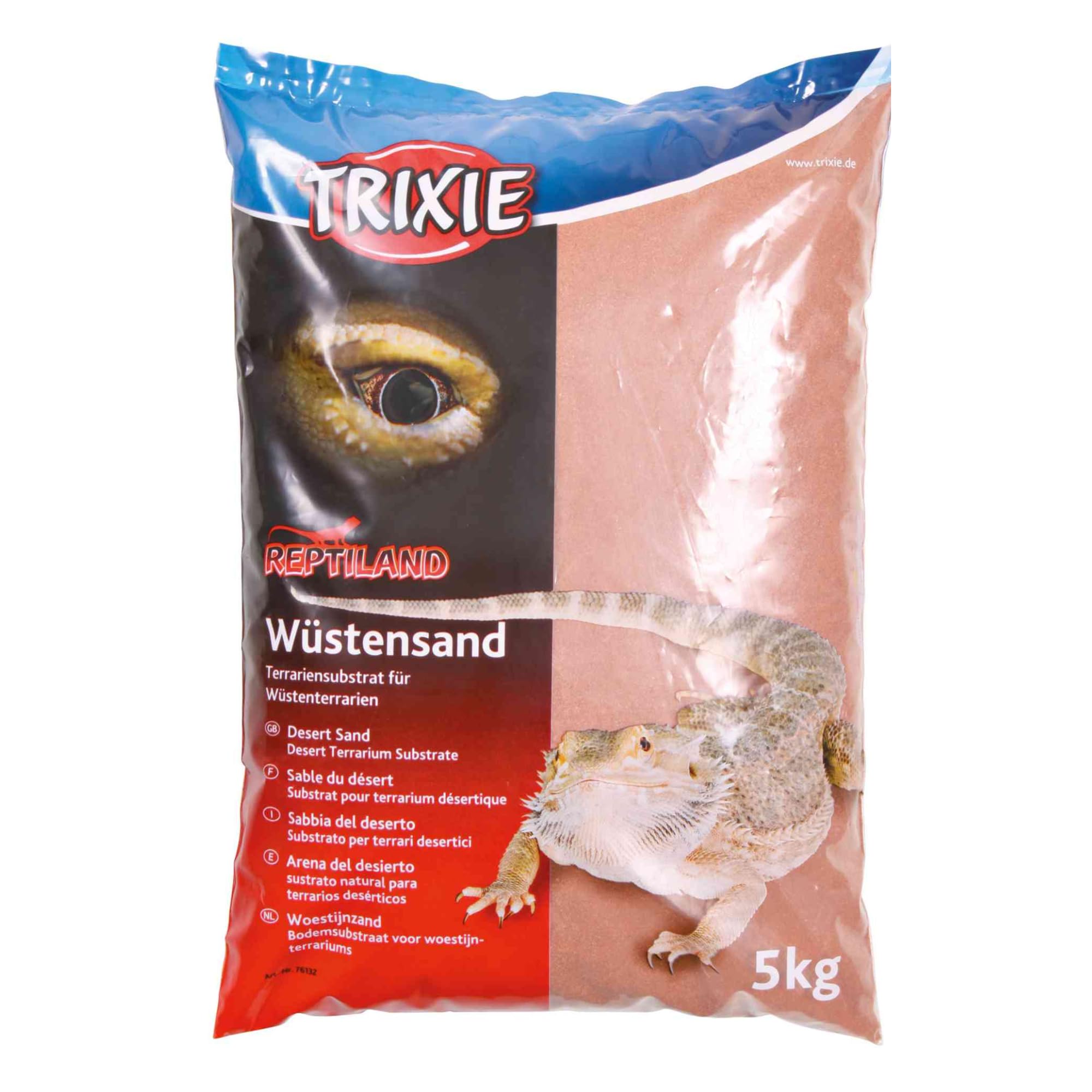Trixie 76132 piasek pustynny do terrariów, 5 kg, czerwony