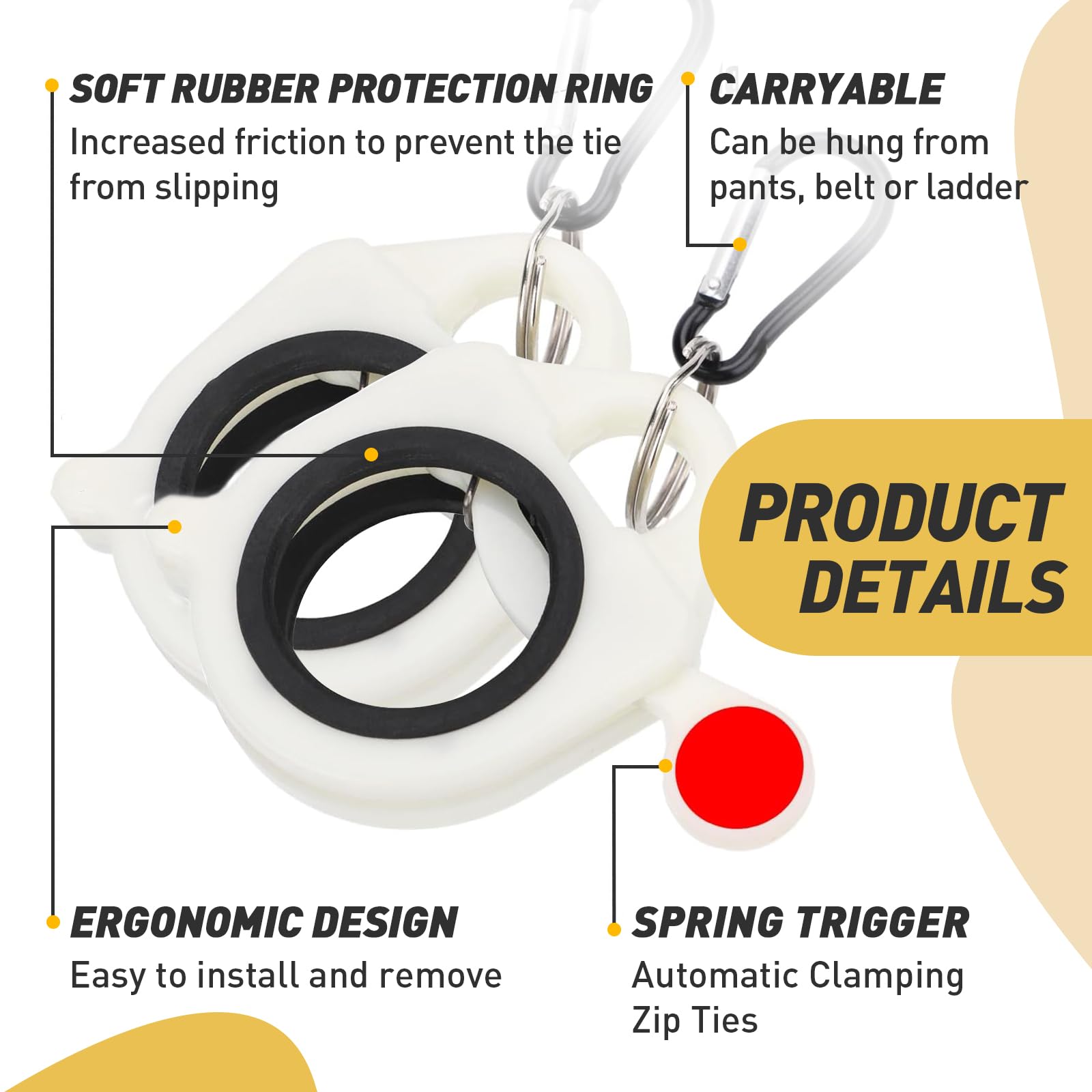 Goobay 17068 Cable tie; weather resistant nylon black - 100 mm; 2.6 mm