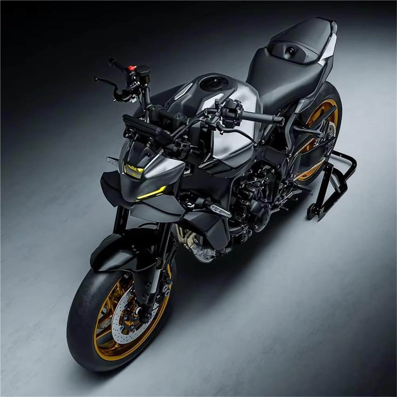 Carenature Laterali Moto Per Ala Downforce Compatibile Con YAMAHA Per MT-09/SP 2024 2025 Per Nudo Frontale Spoiler Anteriore Labbro Inferiore