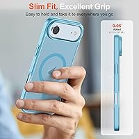 Vista 822 de SUPFINE - Funda magnética para iPhone 13 Pro Max (compatible con MagSafe), (protección contra caídas de grado militar de 10 pies), delgada, Negro