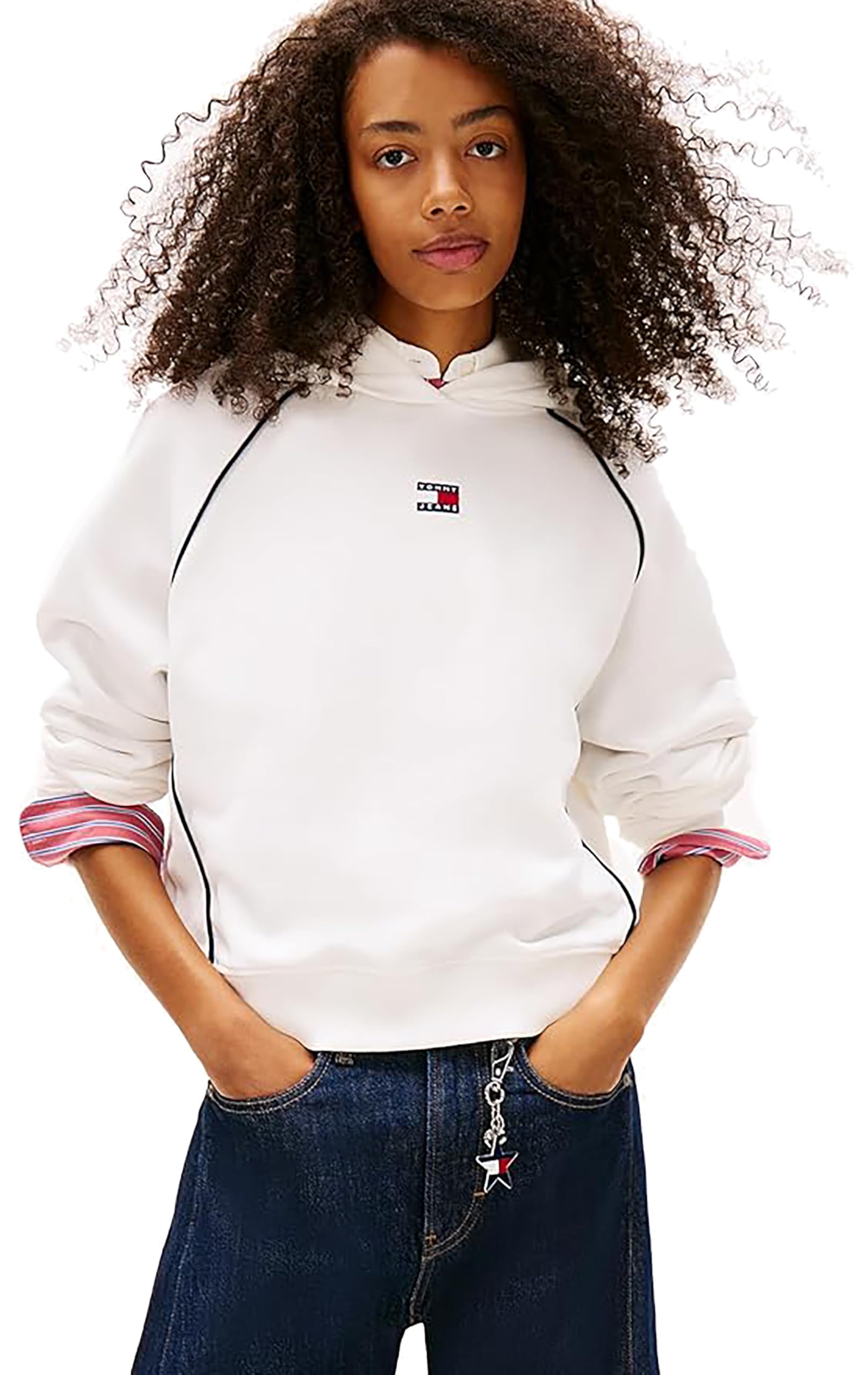 TJW RLX SH BADGE HOODIE EXT Sweatshirt Kadın