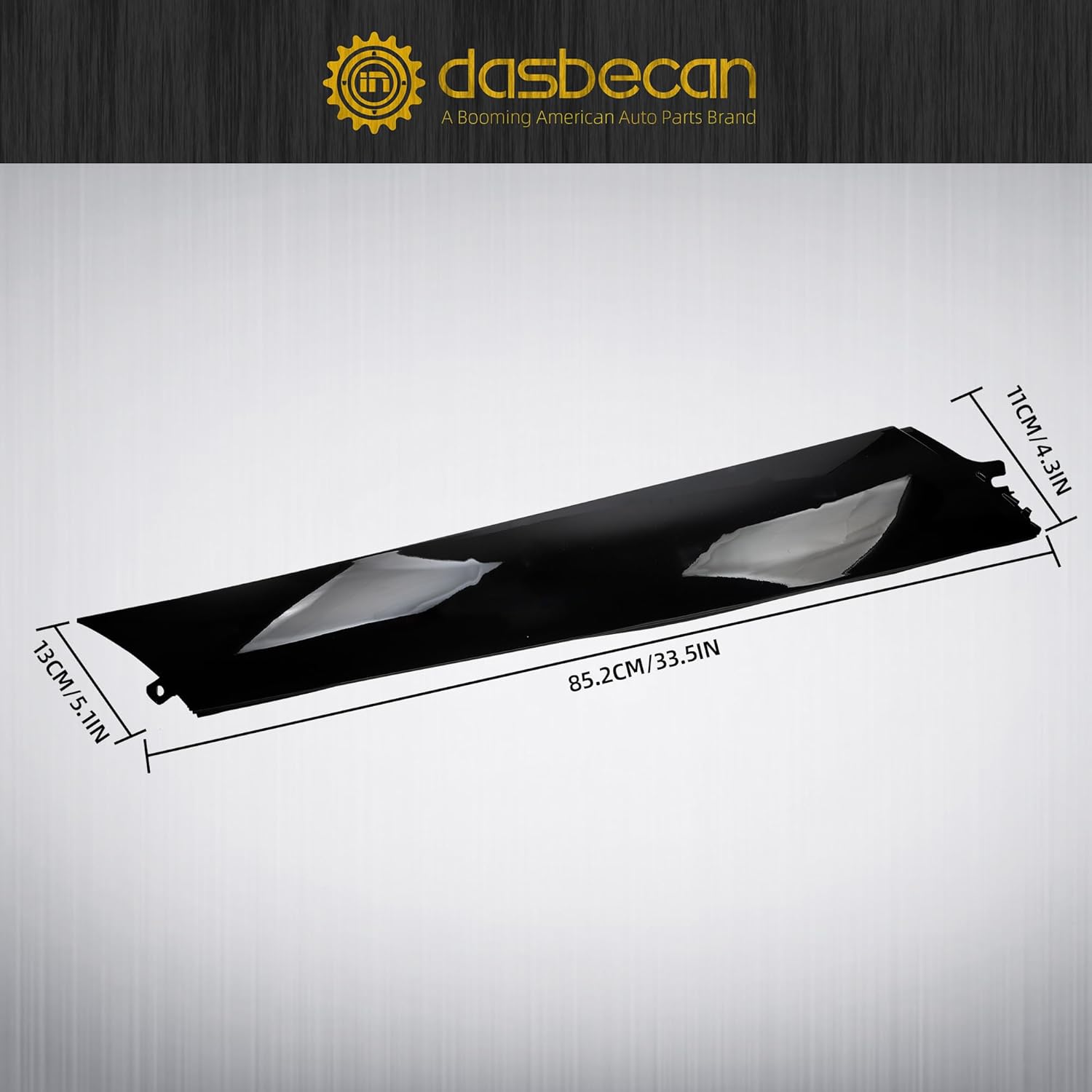 Dasbecan A-Pillar Windshield Molding Trim Panel Left Driver Side Compatible with Nissan Armada 2017-2023, Infiniti QX56 2011-2013, QX80 2014-2023