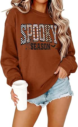 Halloween Sweatshirts for Women: Spooky Season Ghost Sweater
