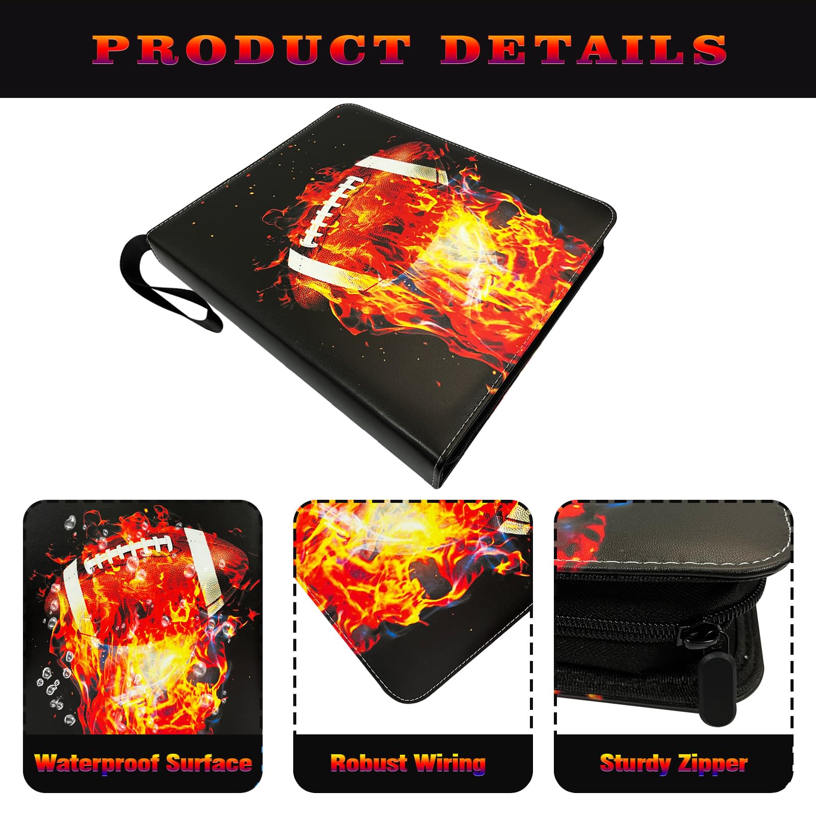 Amazon.com: Football Card Binder with Sleeves 900 Pockets, Collectible Football Card Albums, Trading Holder Card Binder for Sports Cards : Toys & Games Amazon.com: Football Card Binder with Sleeves 900 Pockets, Collectible Football Card Albums, Trading Holder Card Binder for Sports Cards : Toys & Games