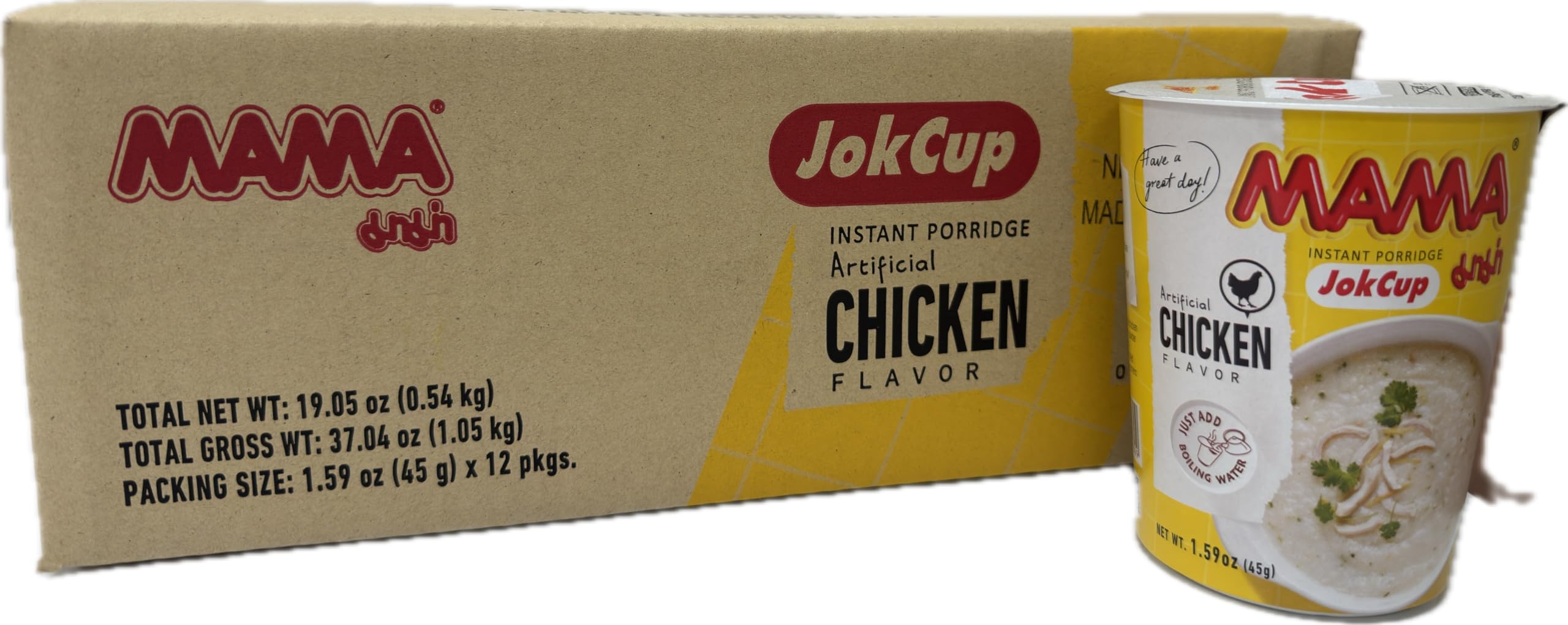 Amazon.com : Mama Instant Porridge Soup Cup Jok Artificial Chicken