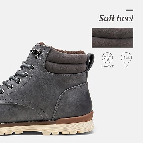 Miniatura 4 de Vostey Botas de senderismo para hombre, impermeables, botas chukka casuales para hombre