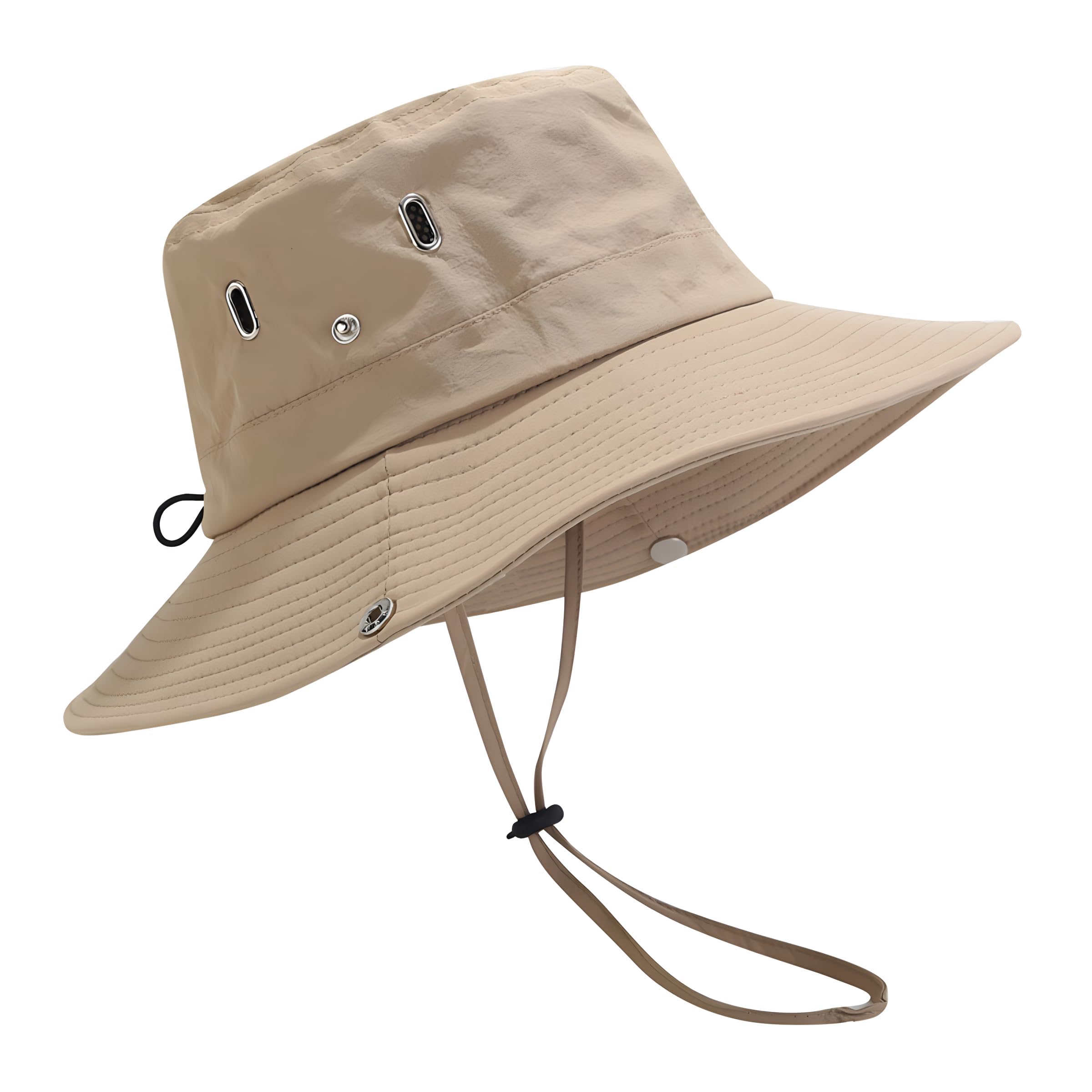 Czapki przeciwsłoneczne, ochrona na plażę, safari, ochrona przed promieniowaniem UV, szerokie rondo, kapelusz letni, z regulowanym paskiem, wodoodporny, oddychający, do wędkowania, spacerów