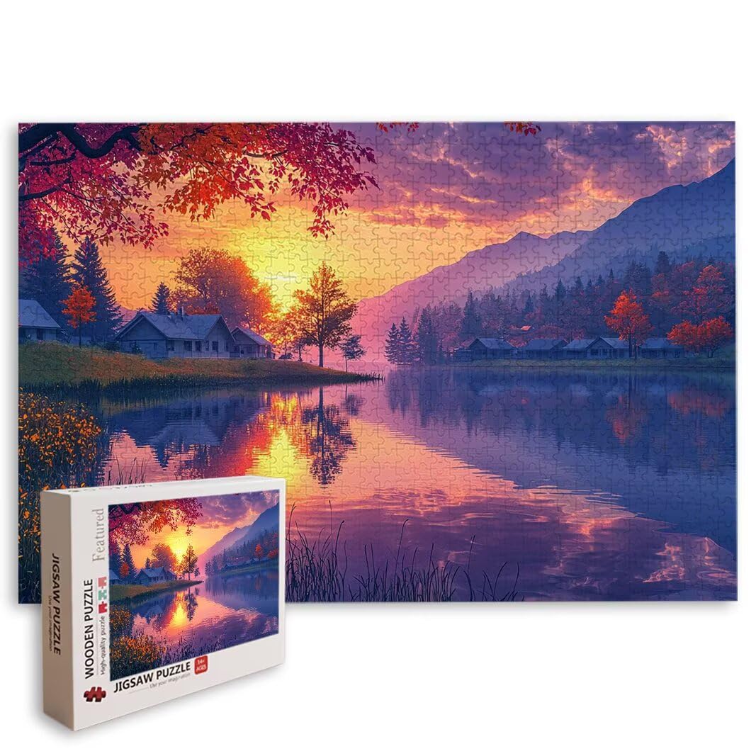 Puzzle 2000 Pezzi, Puzzle Lago, Misura: 100x71cm, Regalo Donna/Uomo -8725
