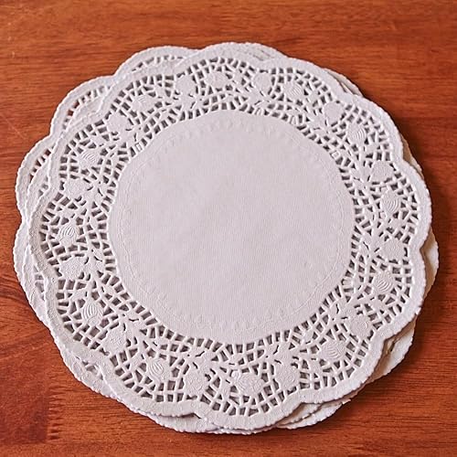 Miniatura 5 de Doilies de papel de encaje - 12 pulgadas blanco 12 piezas