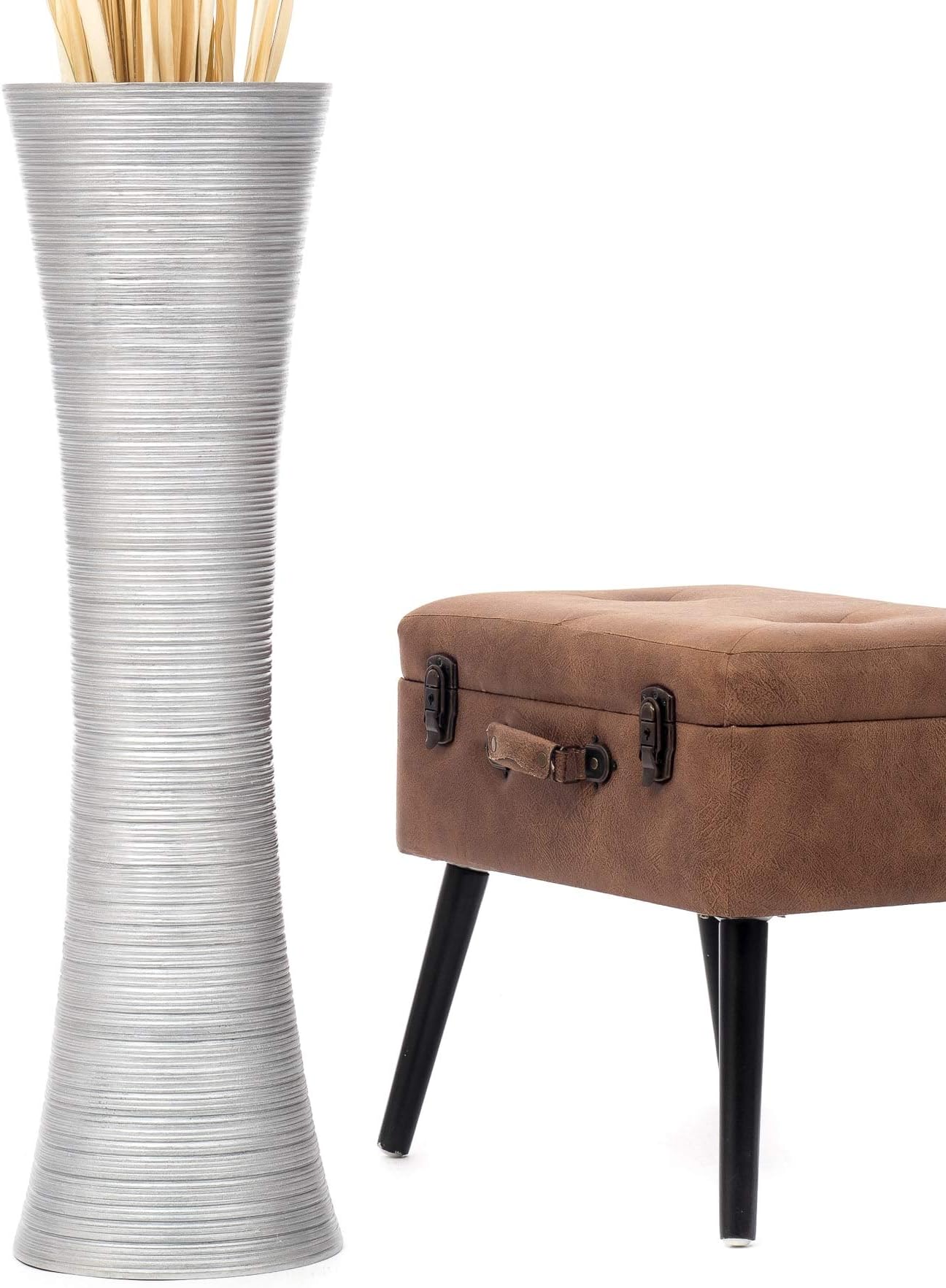 Amazon.de Leewadee Große Deko Bodenvase Für Dekozweige, Hohe Standvase