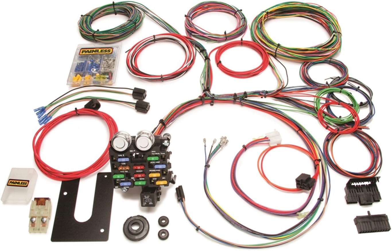 Painless 10103 Classic Customizable Pickup Chassis Harness-GM Keyed Column-21 Circuits