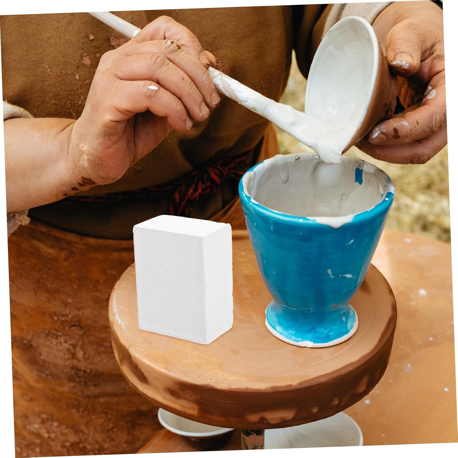 Angoily Pottery Making Support Pillar High Temperature Resistant Reusable Firing Bracket for Ceramic Crafting Easy Installation Durable Kiln Accessory