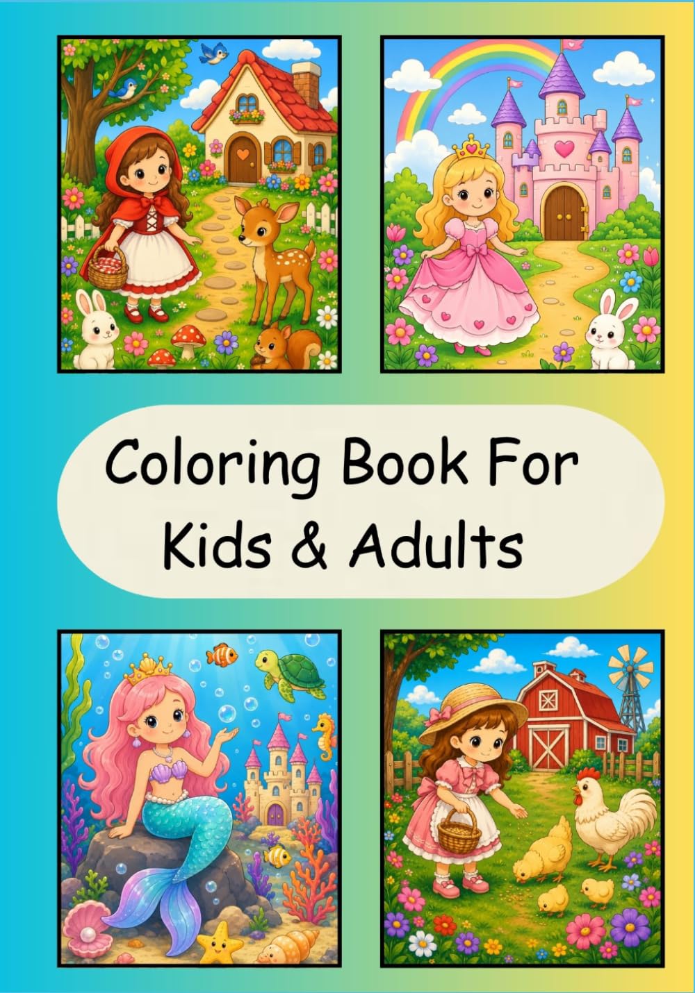 Cozy Moments : 16 Pages Coloring Book for Adults and Kids | Stress Relief Coloring Pages for Relaxation and Mindfulness (Animal Cozy Moment: Coloring Books For Kids and Adults During Free Time)