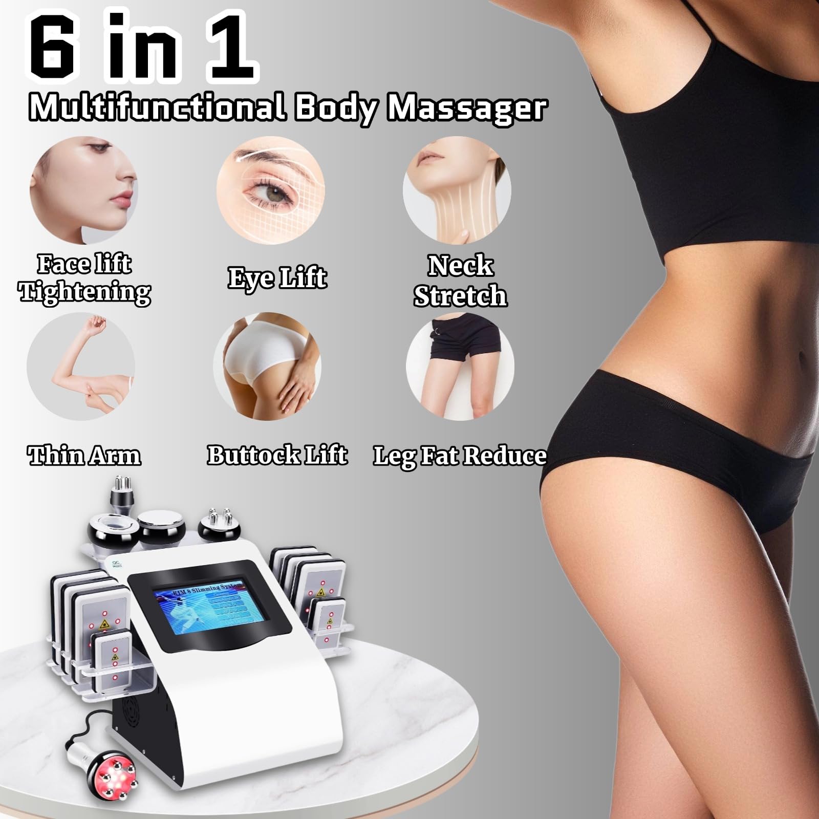 Cavitation Machine for Body Fat Removal 40K, Spa RF Radiofrequency