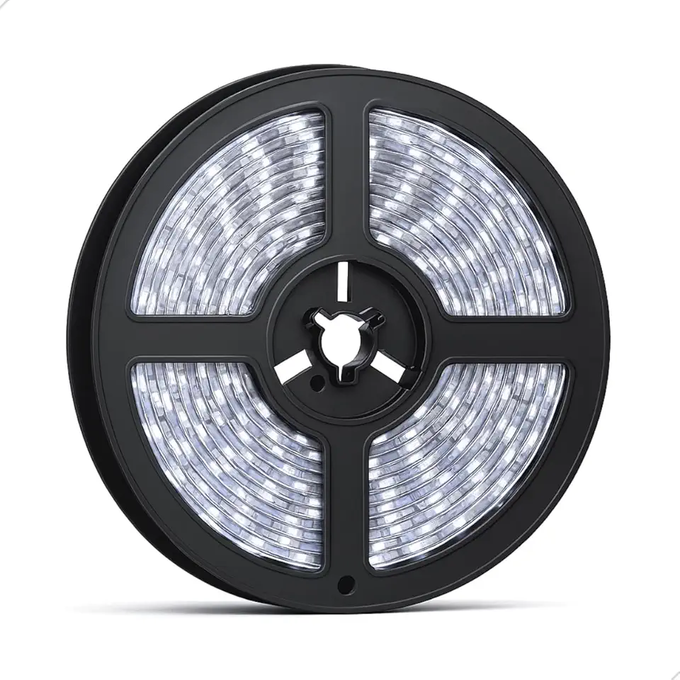 Fita LED Branco Frio 10m com IP44 para decorar salas quartos e ambientes internos como sancas e nichos