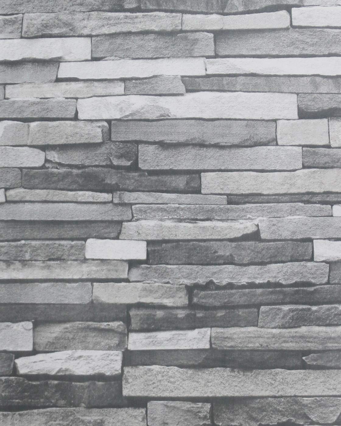 17.7"x118" Gray Brick Wallpaper Peel and Stick Brick Contact Paper Self Adhesive Wallpaper Removable Wallpaper 3D Textured Faux Brick Wallpaper for Home Bedroom Kitchen Furniture Decor Vinyl