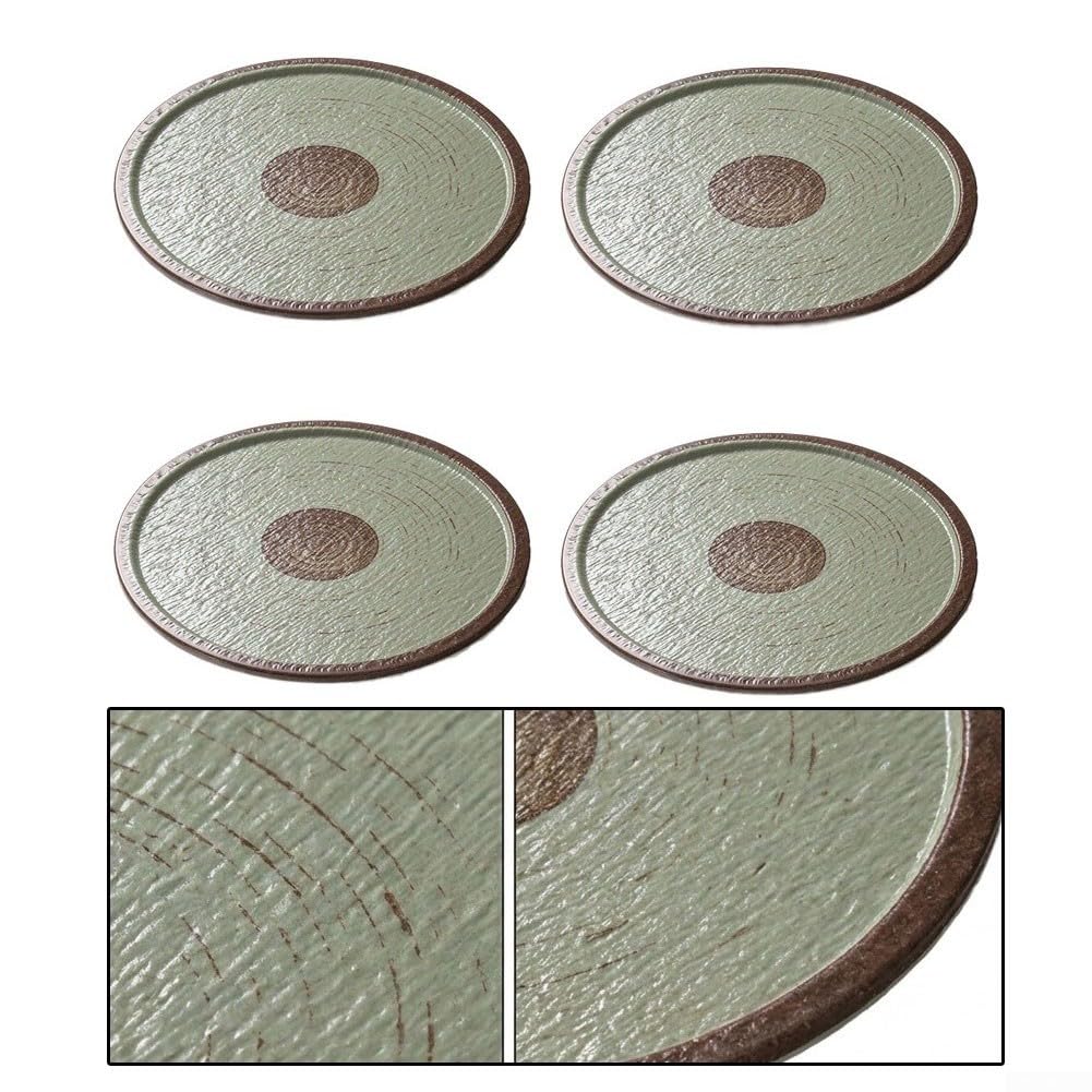 Assiettes Rondes Mélamine Vert Anti-Dérapant Assiettes Rondes