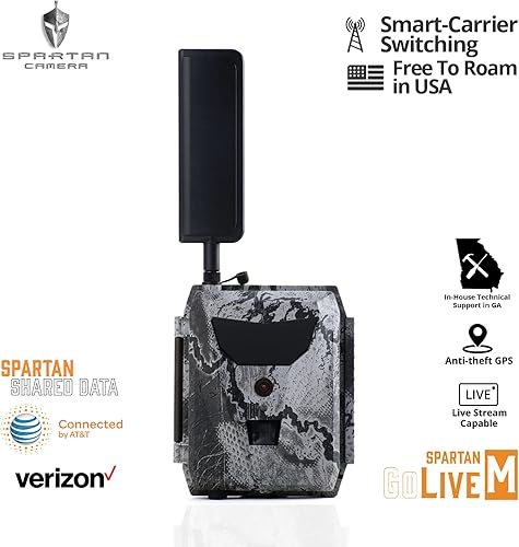 Miniatura 2 de Spartan GoLive 4G LTE Trail Cámara, Roaming gratuito en EE. UU., Transmisión en vivo, GPS antirrobo, captura de imagen y video bajo demanda,