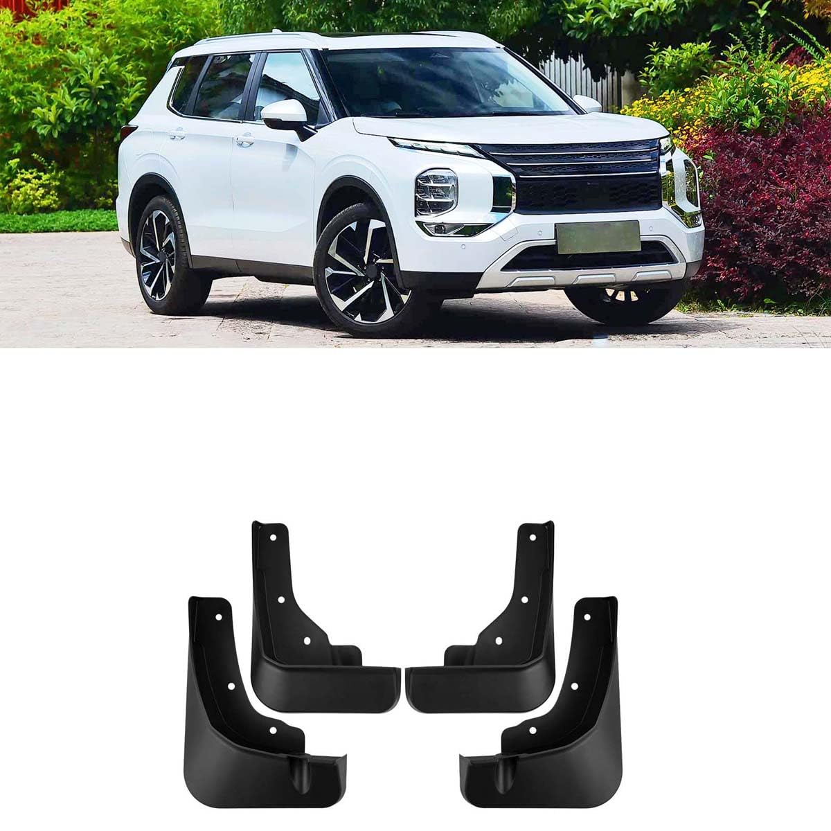 Faldones para barro de Mitsubishi Outlander 2023-2026: viaja sin preocuparte por salpicaduras
