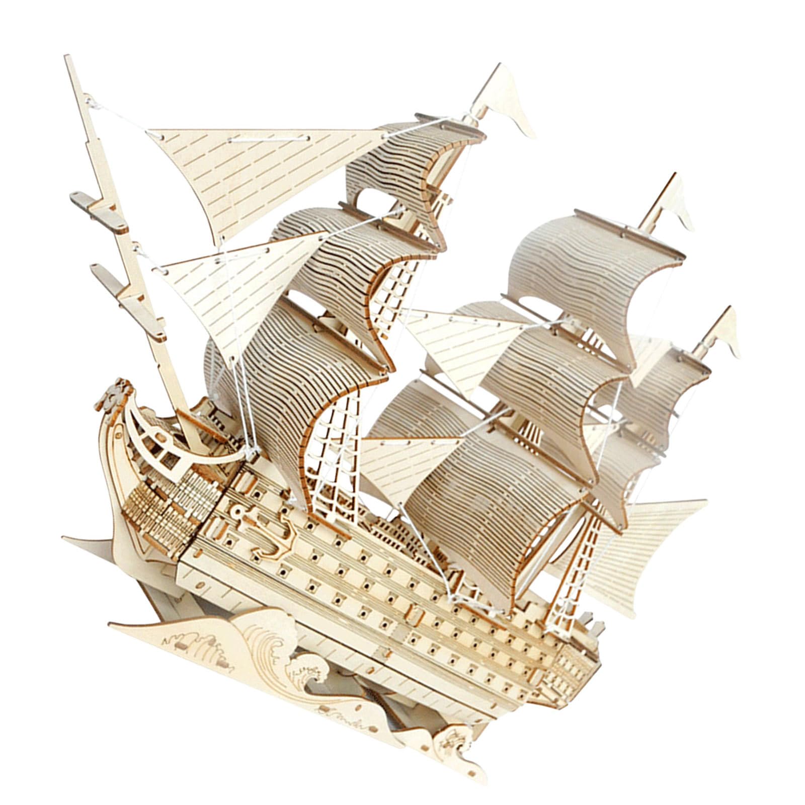 FLADO Puzzle 3D Kit De Construction Artisanale De Voilier Pour Adul Et Adolescents Puzzle 3d A Faire Soi Meme Modele De Amz B