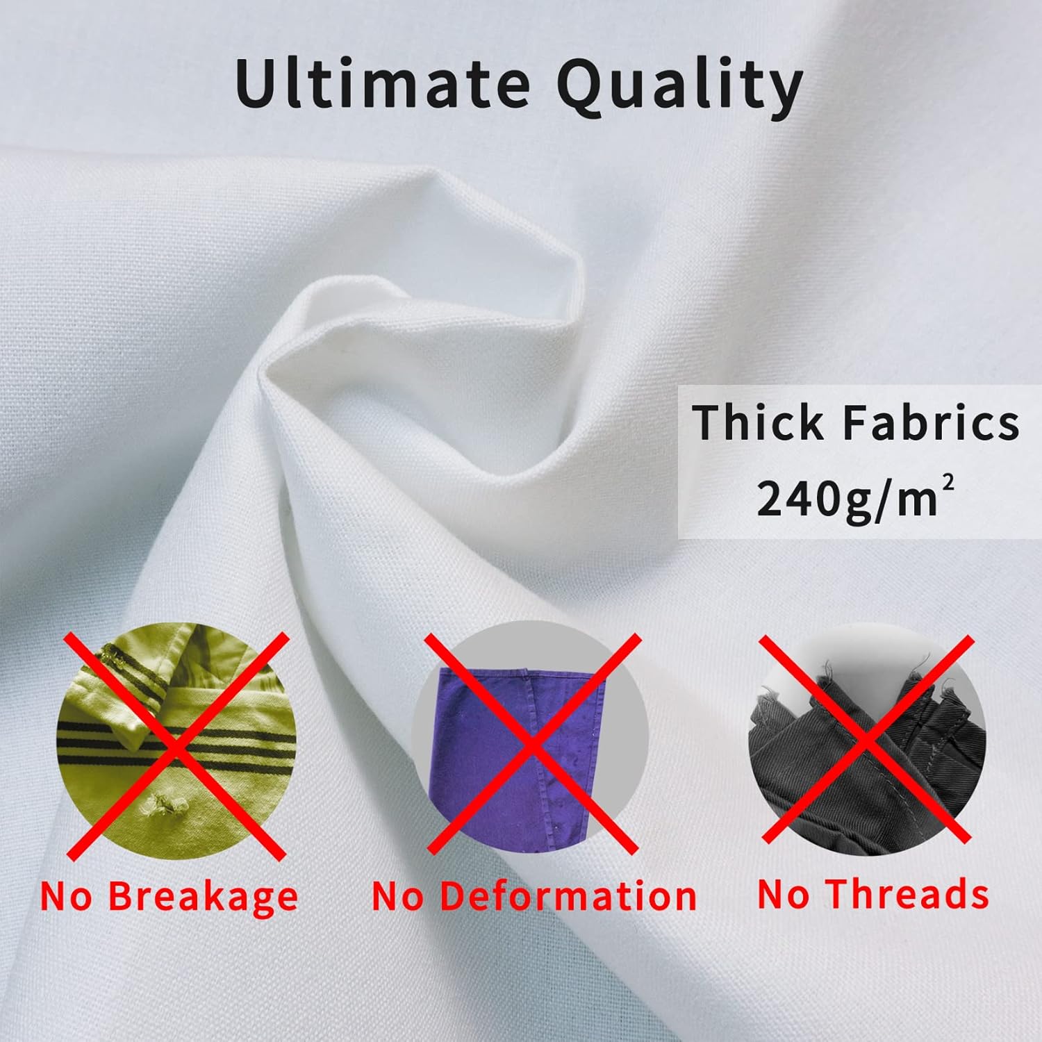 White Tablecloths for Round Tables 60 Inch, 2 Pack, Reusable Fabric Commercial Tablecloths Washable for Dinner Table