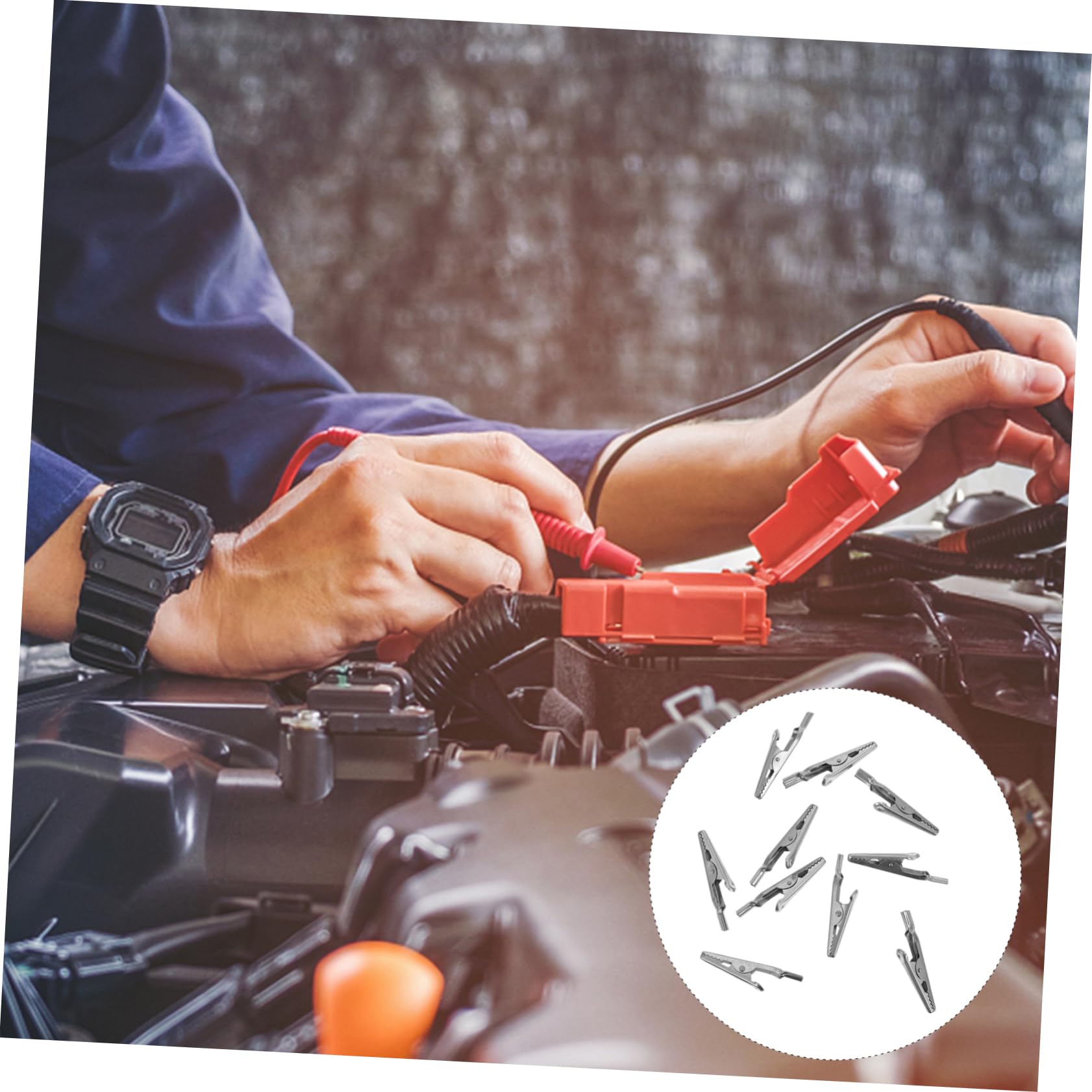 BUTIFULSIC 10pcs Alligator Clip Test Clip Wire Clips Crocodile Clips Fast Testing Alligator Clips Cord Clips Steel Crocodile Clamps Wire Alligator Clamp Wire Clamp 304 Stainless Steel Silver