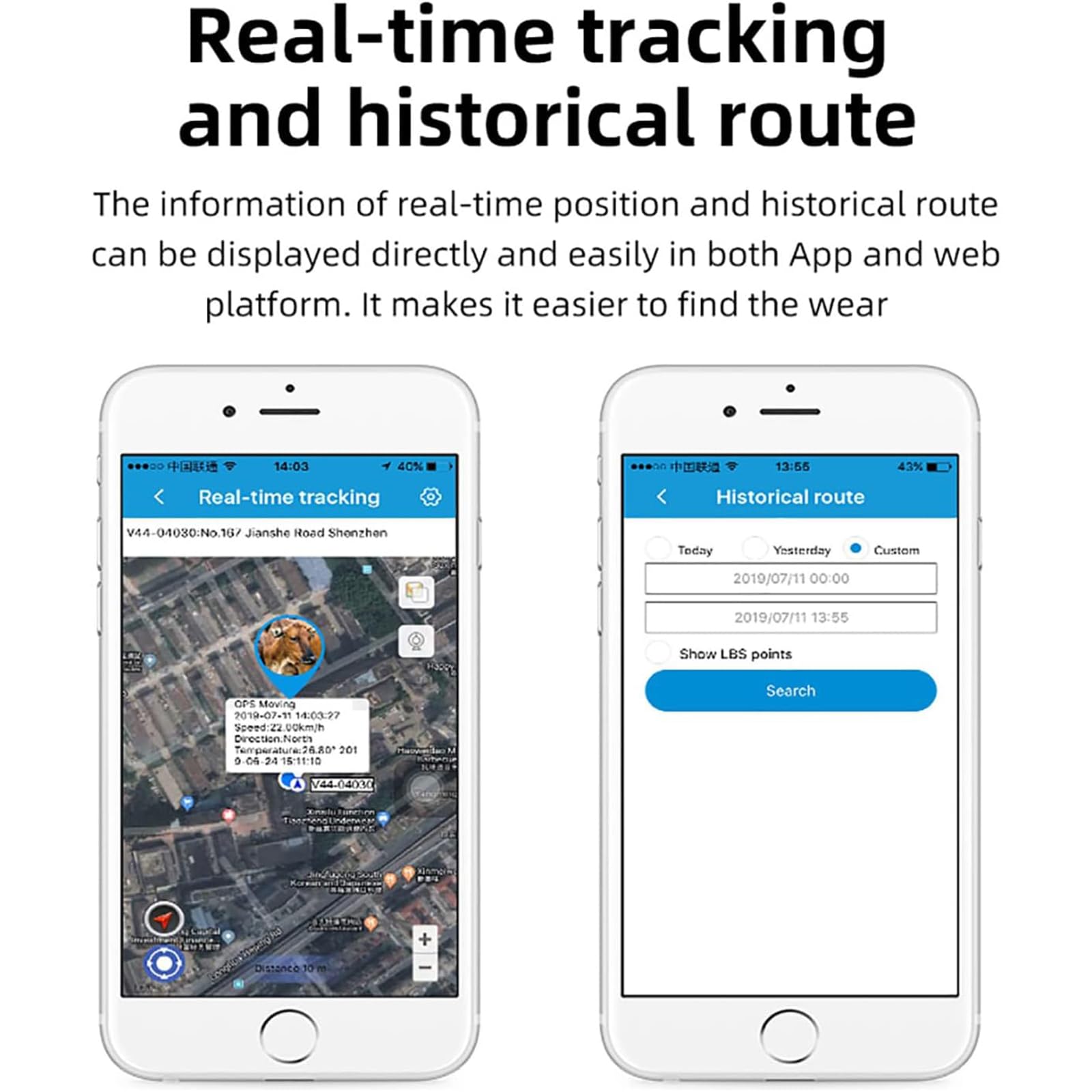Tracker GPS per animali a energia solare con posizionamento in tempo reale, monitoraggio cronologia 90 giorni e allarme remoto per la gestione del bestiame