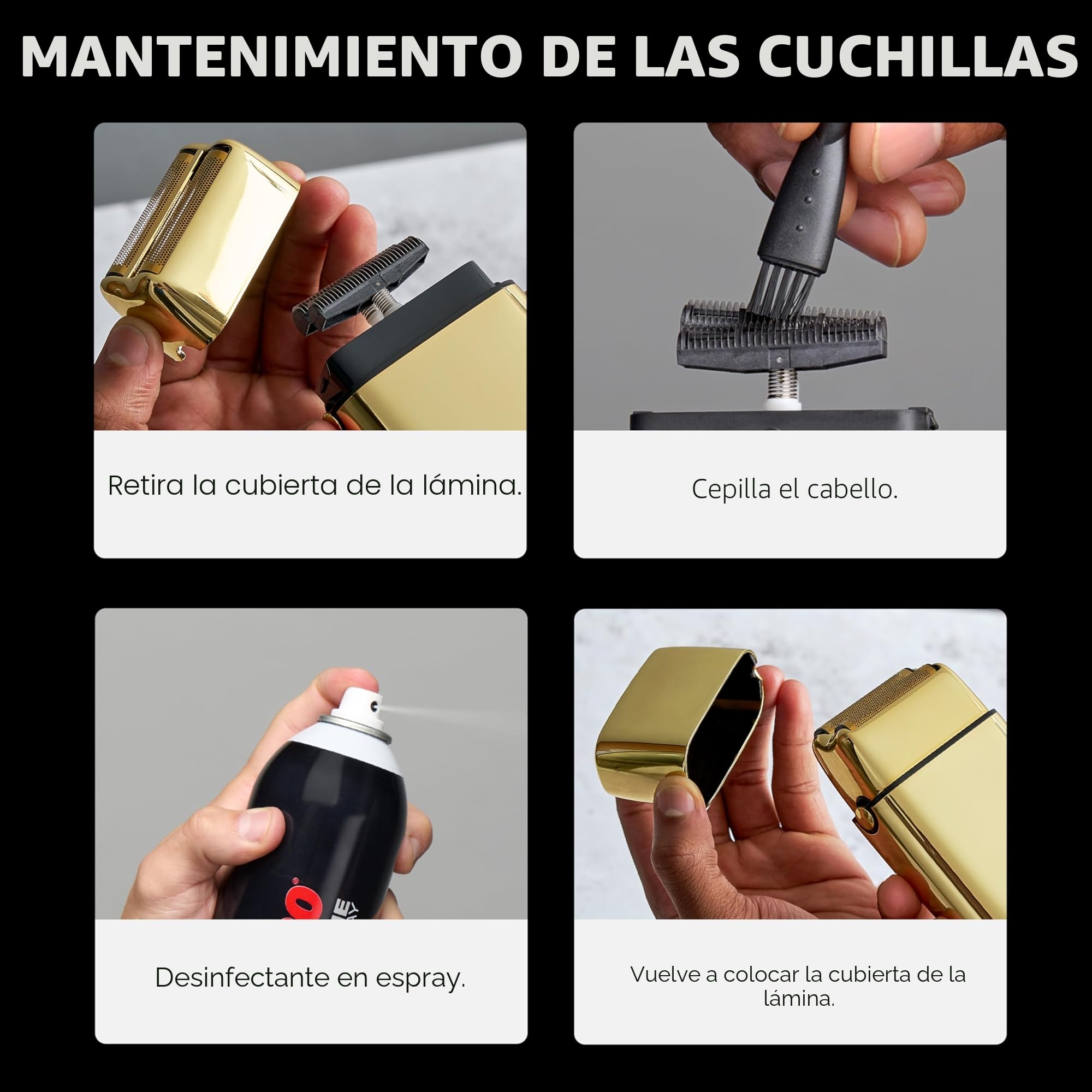 BaBylissPRO - Afeitadora inalámbrica de doble lámina metálica FXFS2G para hombre, 1 afeitadora