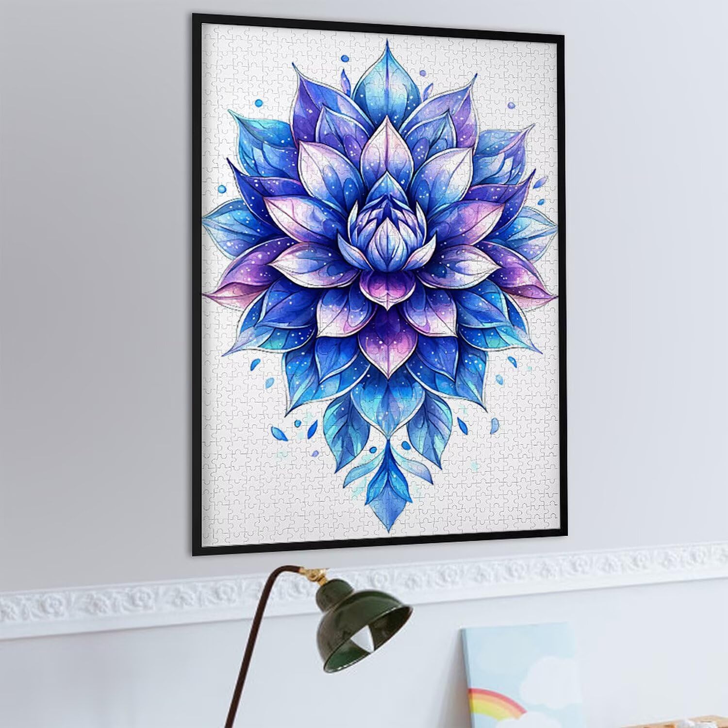 Puzzle 4000 elementów, puzzle dla dorosłych, wyzwanie puzzle, puzzle dla całej rodziny, napis na plecach, prezenty dla mężczyzn i kobiet, temat: (fioletowy krawędź) z-555