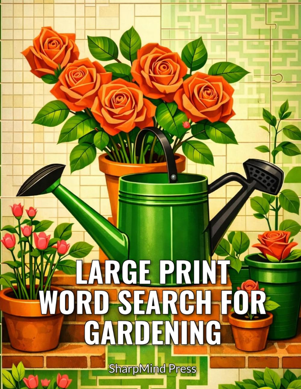 Large Print Word Search for Gardening: 50 Brain-Boosting Challenges to Relax and Sharpen Your Mind