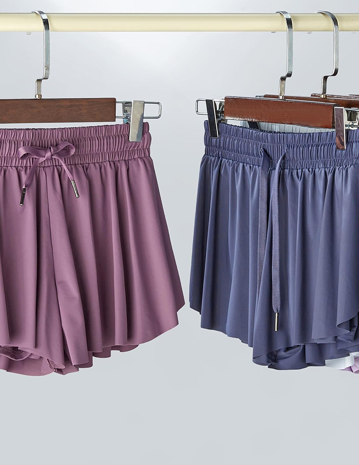 3 Pack Girls Flowy Shorts with Spandex Liner 2-in-1 Youth Butterfly Skirts for Fitness, Running, Sports - Image 6