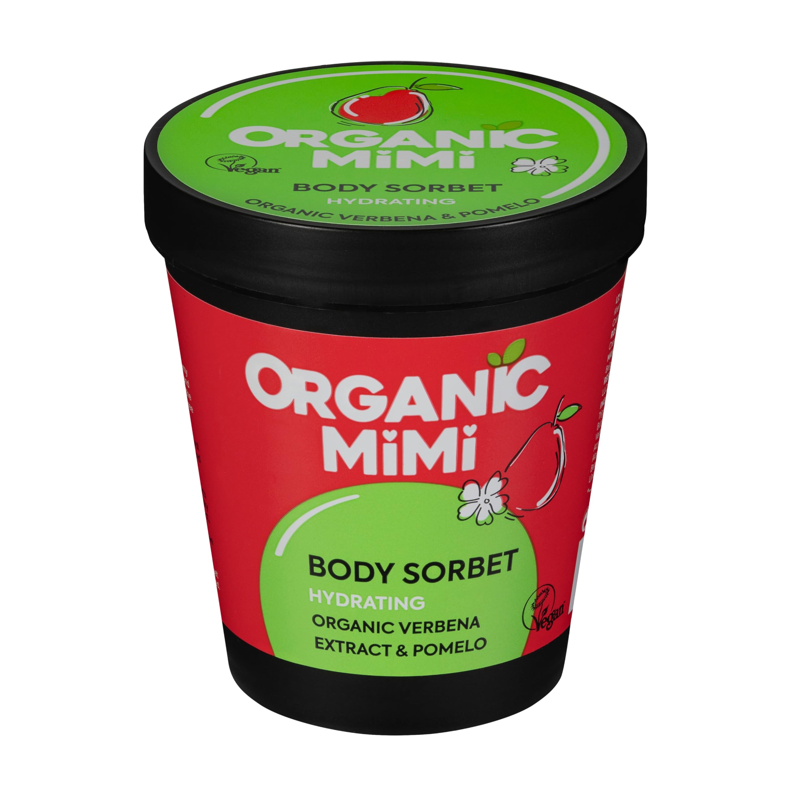 Organic Mimi Hydrating Body Cream with Verbena & Pomelo – Moisturizing, Soothing – Vegan, Organic Skincare for Sensitive Skin – 200 ml