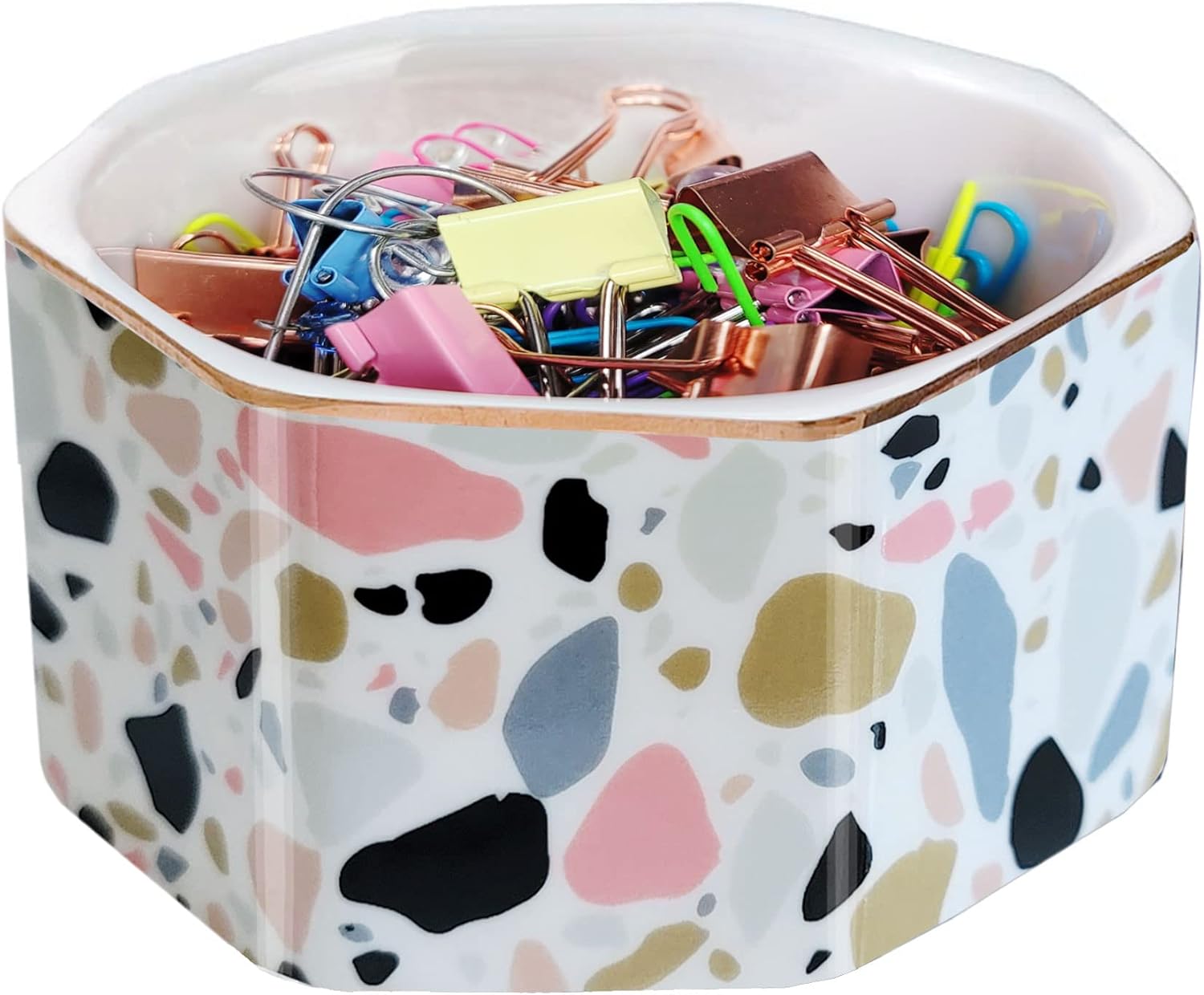 HOMSUN Paper Clip Holder Ceramic Paper Clip Holders