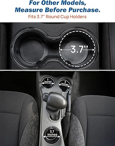 Miniatura 3 de JOYTUTUS Cup Holder Insert 3.5" Compatible with Trailblazer 2002-2009, Fit for Envoy 2002-2009