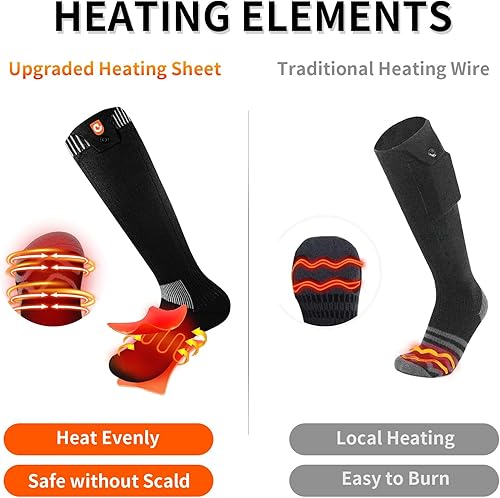 Miniatura 2 de Heated Socks for Men Women, MewaMaA APP Control Battery Heated Socks Rechargeable Washable, Electric Socks Foot Warmer for Hiking Biking Camping