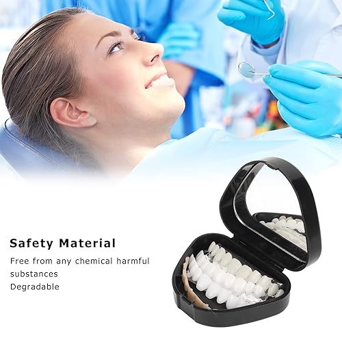 Miniatura 2 de Kit de reparación temporal de dientes con 4 dentaduras postizas, dientes falsos moldeables para dientes perdidos y rotos, cuentas de ajuste térmico