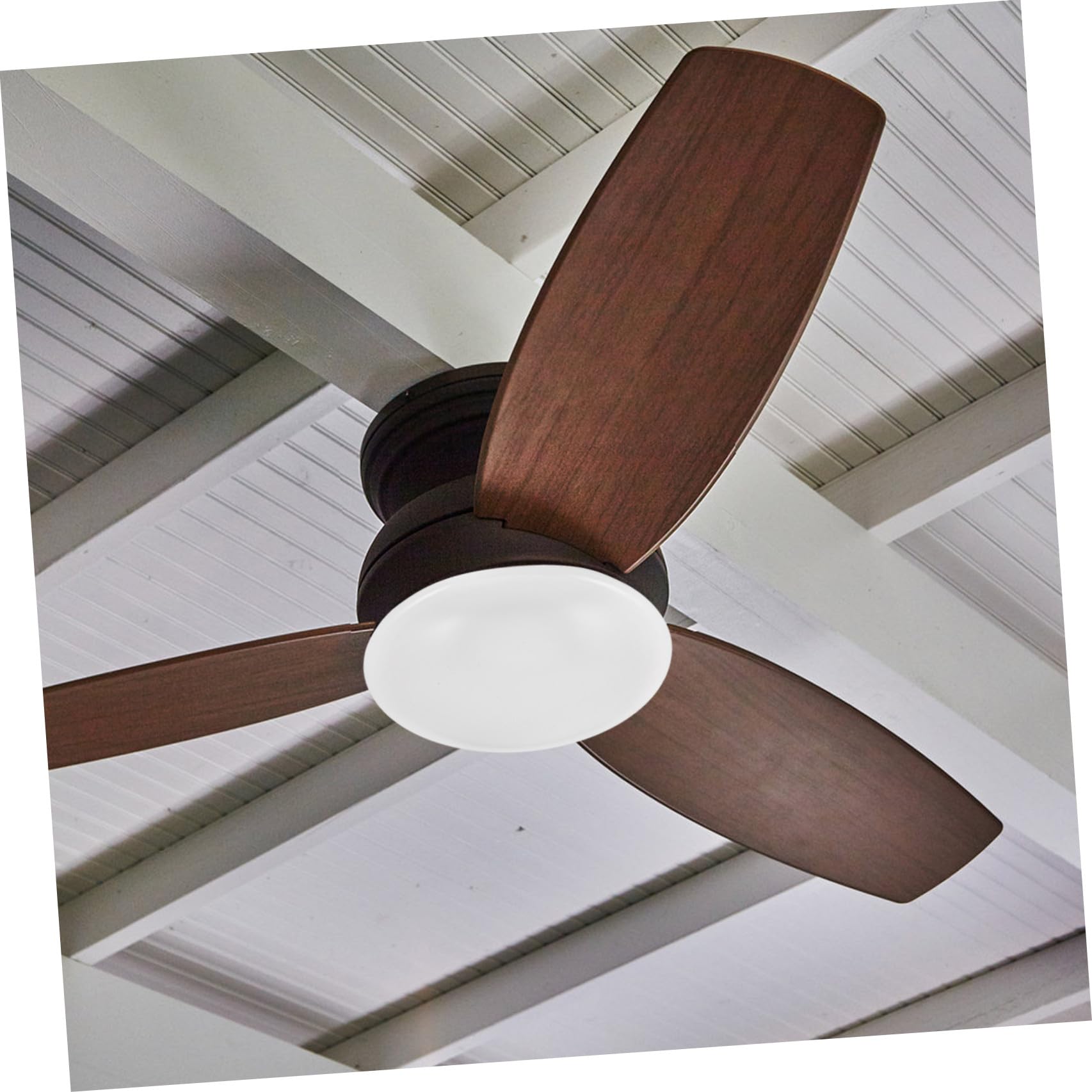 Alasum Copertura Luminosa per Ventilatore da Soffitto in Acrilico Bianco, Paralume a Forma di Fungo, Facile Installazione e Lunga Durata per Ambienti Domestici e Zona Pranzo