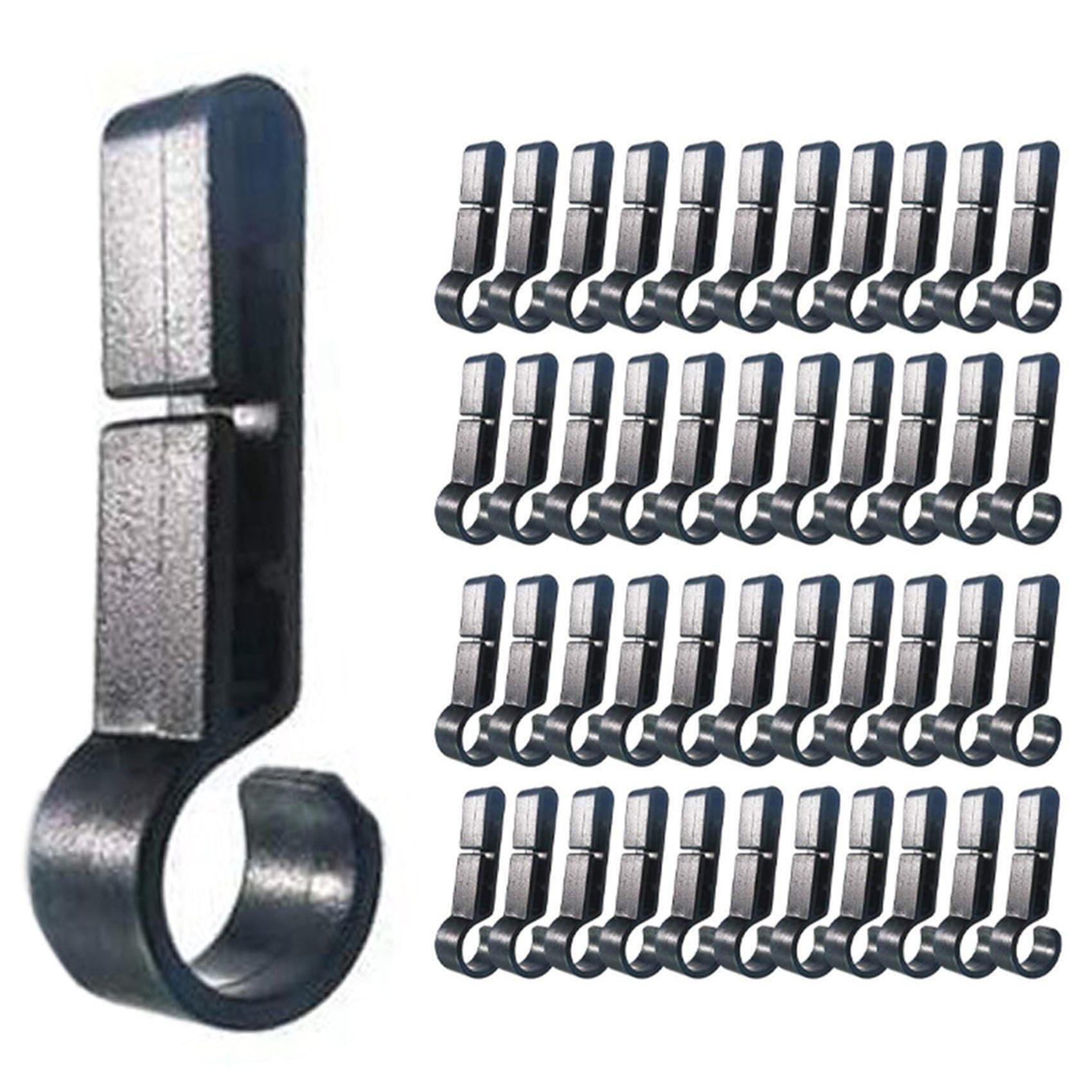 Jnchdghwa Black Helmet Clips For Head Light Lamp Hard Hat Light Clips,Hardhat Accessory,Easily Mount Hook For Helmet,Cap Strap 500 Pcs