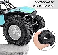 Vista 3 de HobbyPark Neumáticos de barro 2.2 para ruedas de barro 2.2 Beadlock para Traxxas TRX4 Axial SCX10 II III Redcat Gen8 Gen7 Everest 10 Rock Crawling