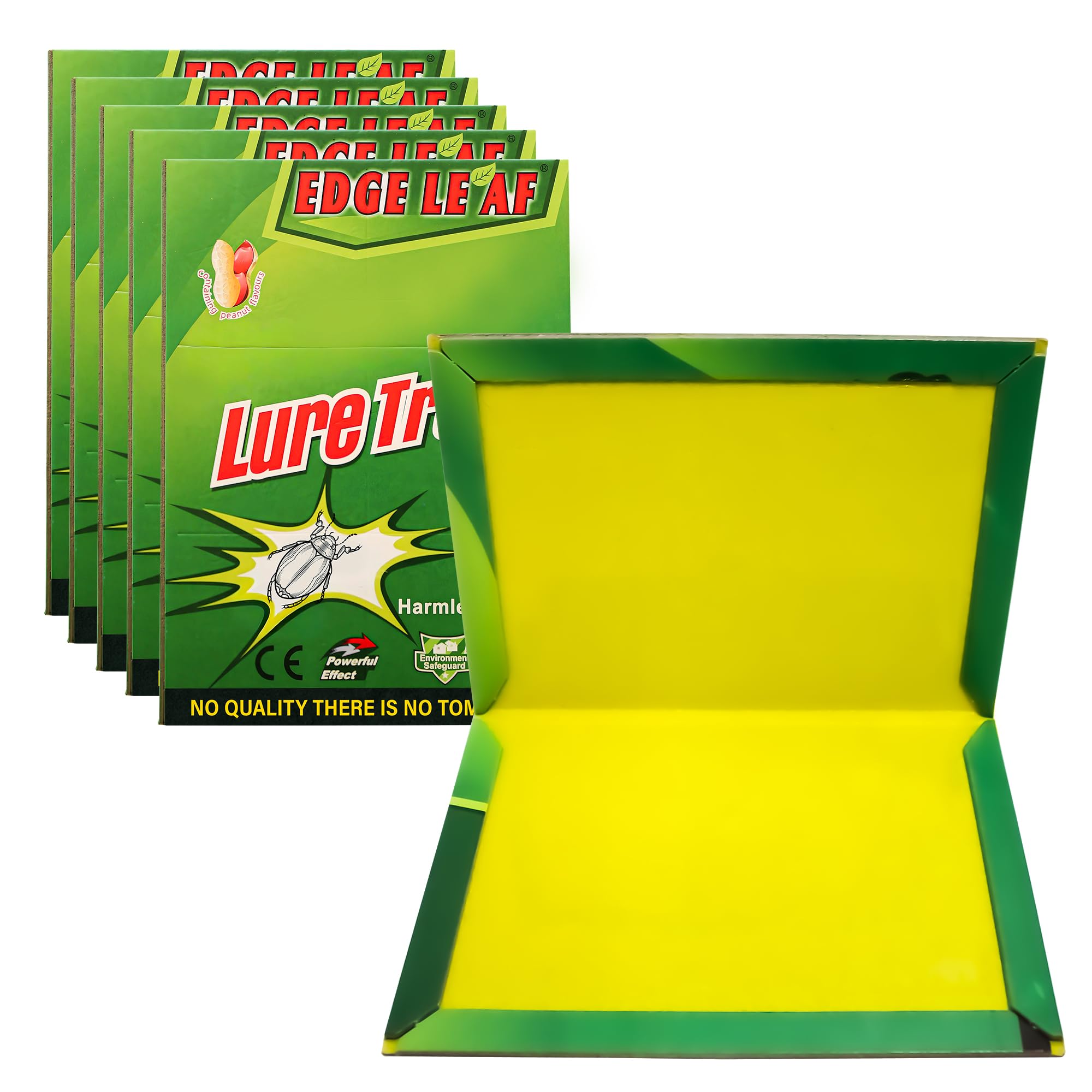 KMJ Large Sticky Pads 6 Packs- Extra Strong Glue Traps - Sticky Pads Gum Board - Pests Control Heavy Duty Glue Traps for Home, Restaurants, Shops, Garage, Cellars Etc