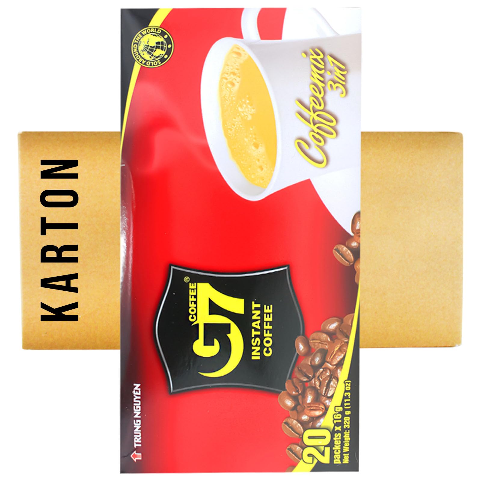 24er Pack (24x320g) Trung Nguyen G7 Instant Kaffeemix 3in1 (Papa Vo®)