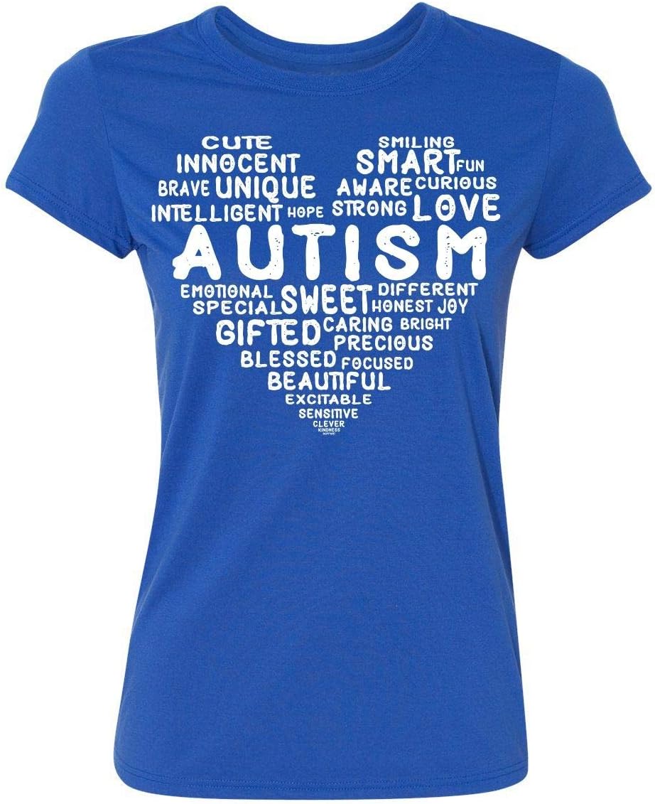 Kropsis Heart Love Sweet Smart Honest Autism Awareness T-Shirt