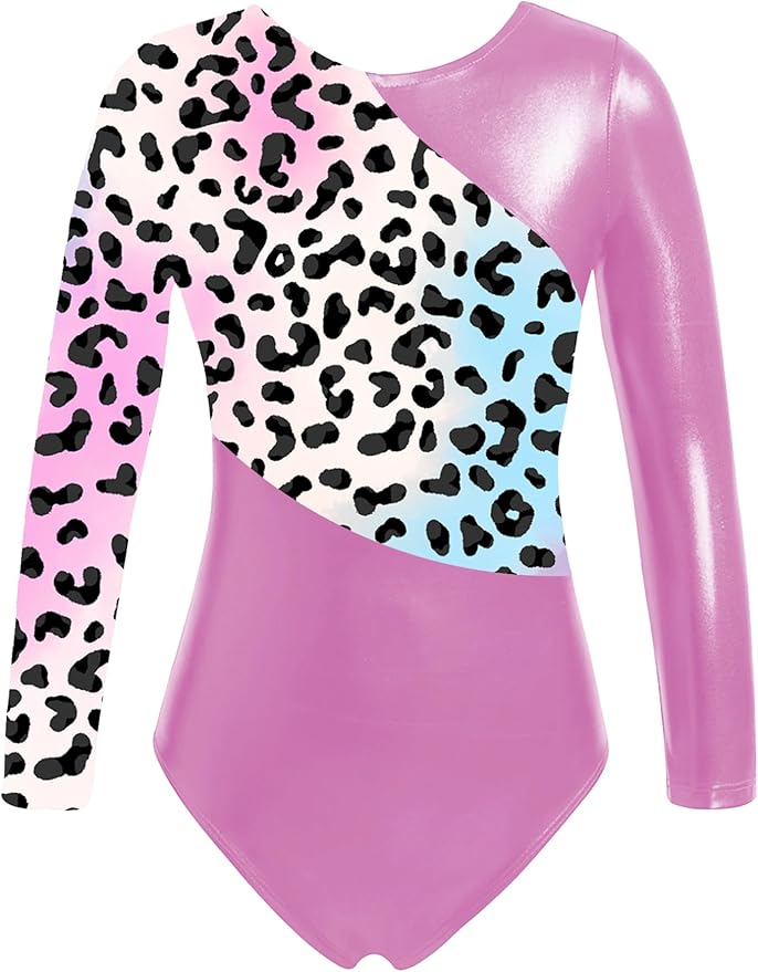 Justaucorps Manches Longues Strass Pour Fille - Danse, Ballet, Gymnastique - 100% Polyester - Taille 6 à 16 Ans